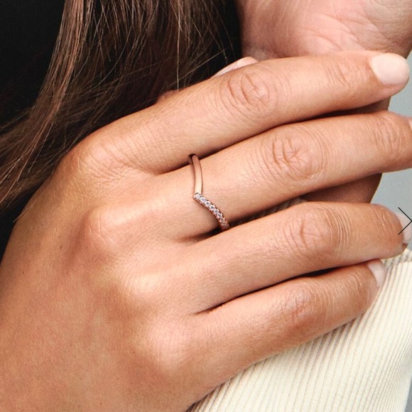 PANDORA ALE MET Timeless Wish Half Sparkling Ring Size 6 NEW WITH TAG - Picture 4 of 6